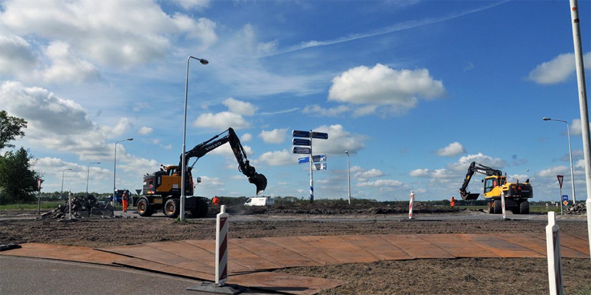 Asfalteerwerkzaamheden aan Rondweg Dokkum gestart