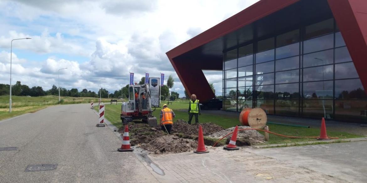 Kabelnoord druk bezig met aanleg glasvezel