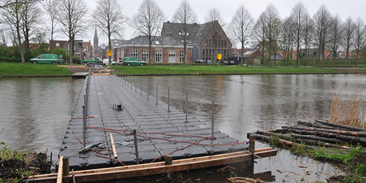 Noodbrug Halvemaanspoort bijna klaar