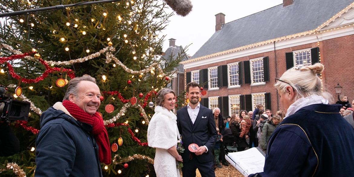 Zelfs een huwelijk op dertiende kerstfair Dokkum