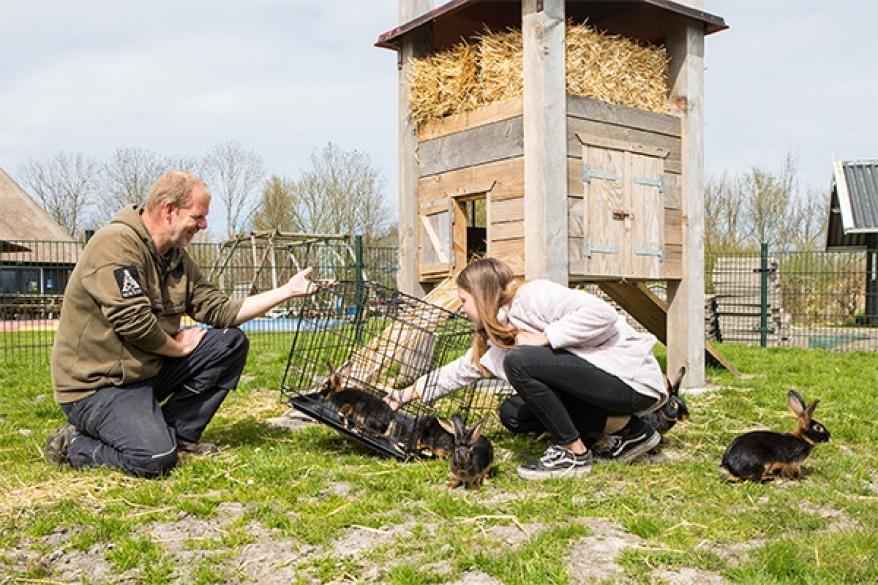 Konijnen gedoneerd aan kinderboerderij