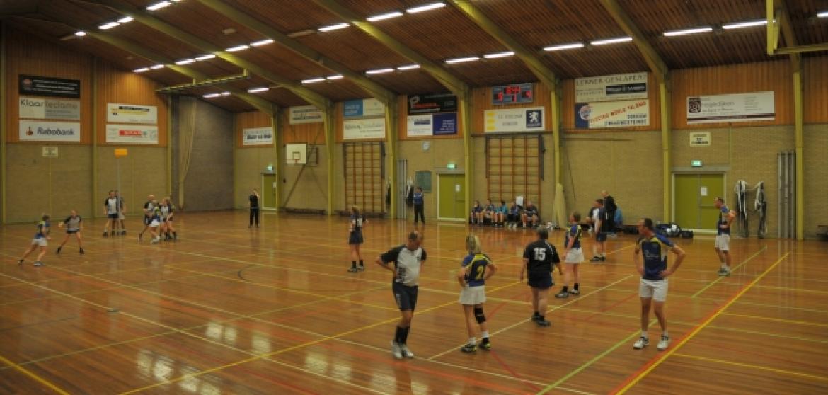 Laatste korfbalwedstrijd in sporthal De Trimmer