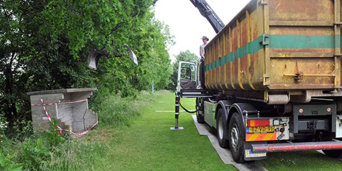 Alle zeven stenen dug-outs in Dokkum verwijderd