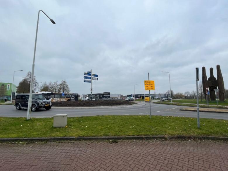 Werkzaamheden rotonde Rondweg-west van start