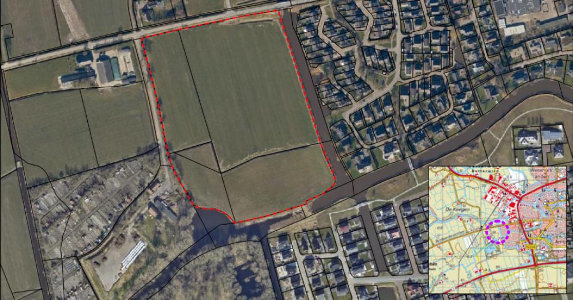 Woningen op de planning voor uitbreidingslocatie Tusken de Fearten