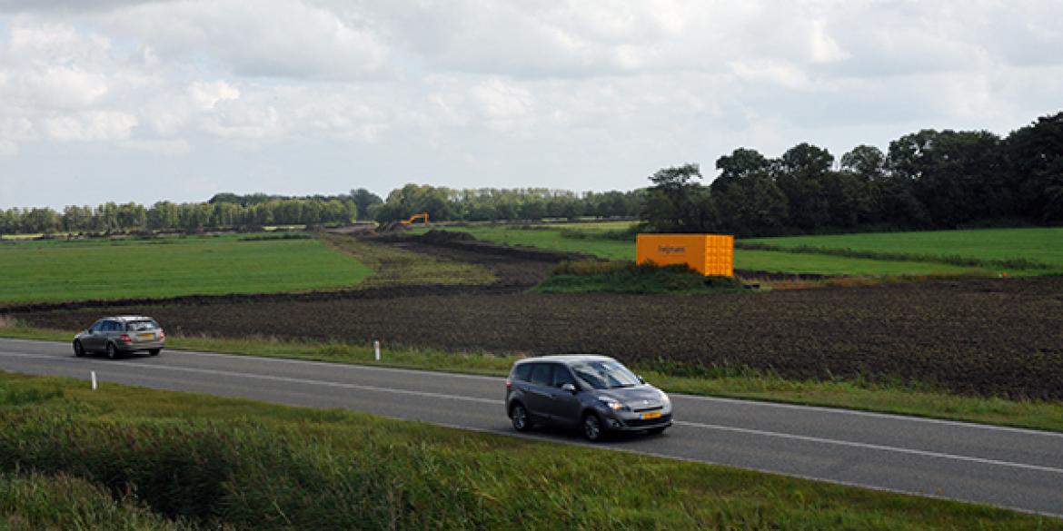 Aanleg rotonde De Centrale As bij Dokkum gestart