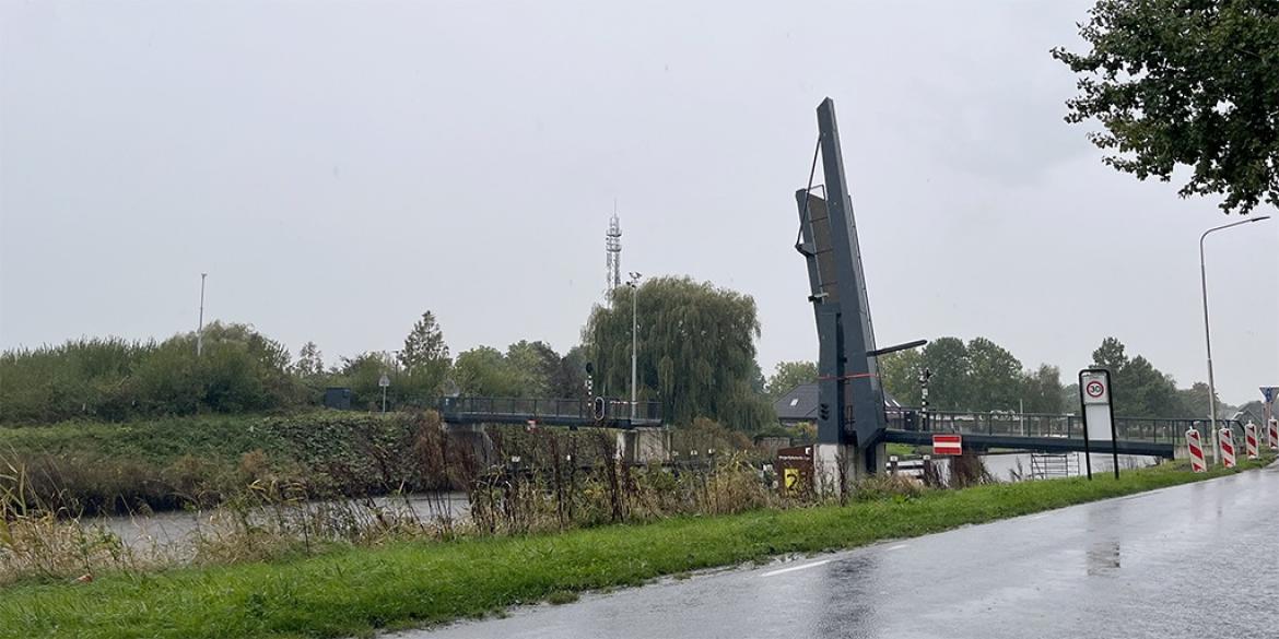 Fietsbrug Dokkum week afgesloten in verband met werkzaamheden