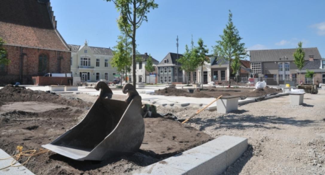 Markt van winkelgebied naar appartementenplein