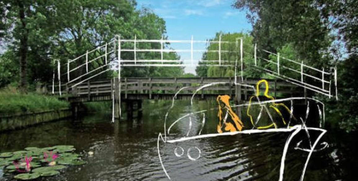 Brug Reigerstraat vervangen door loopbrug