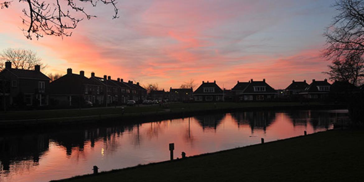 Kleurrijke start van de dag in Dokkum