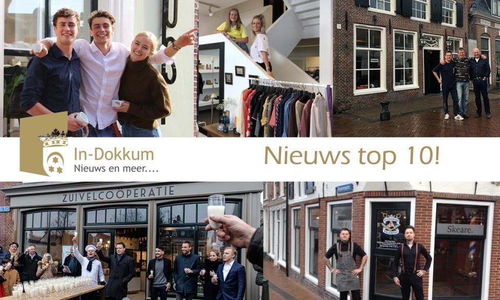 De top 10 van online stadskrant in-dokkum.nl in 2019