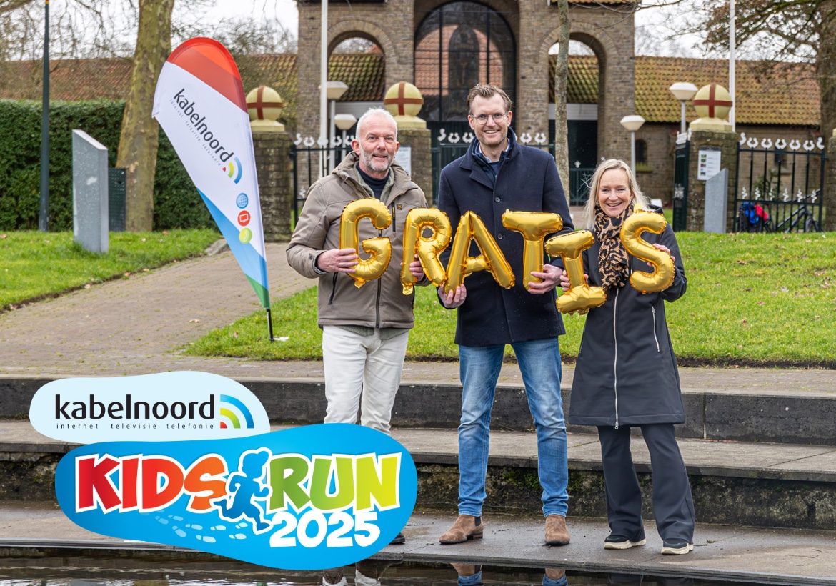 Deelnemen aan de Kabelnoord Kidsrun is dit jaar gratis