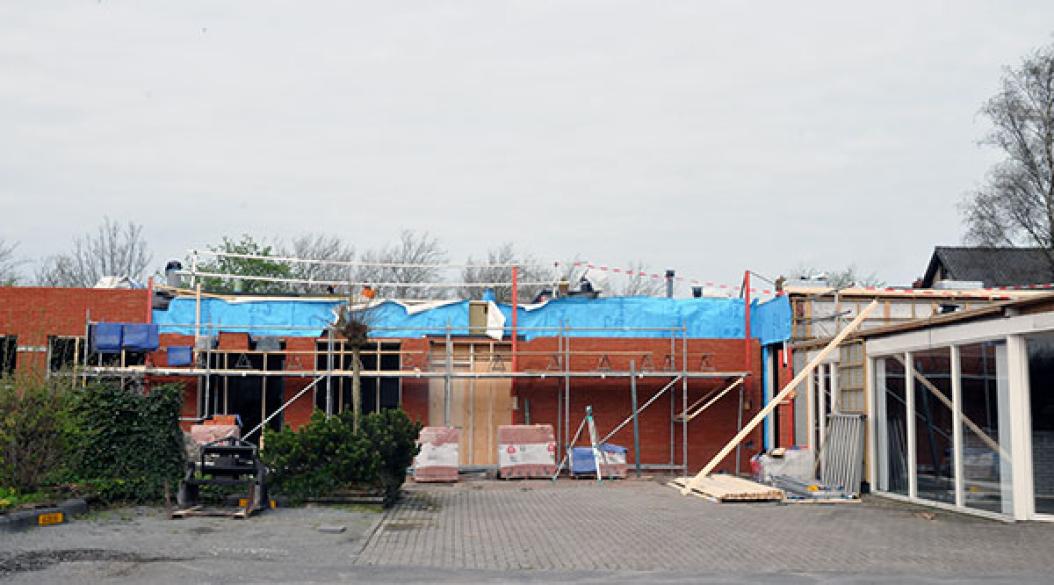 Nieuwbouw Spar en omgeving in volle gang