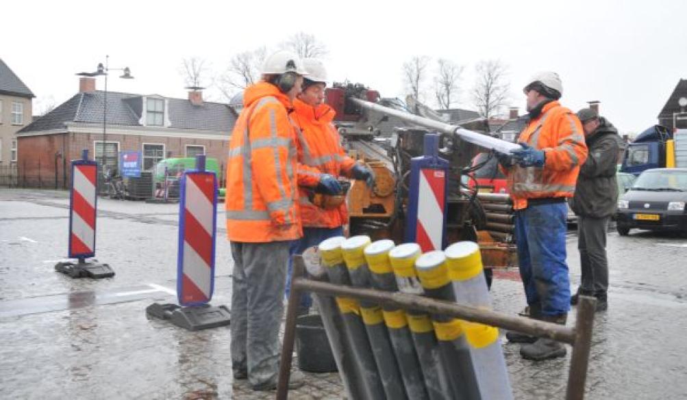 Archeologen kijken mee met boring Markt voor IJsfontein