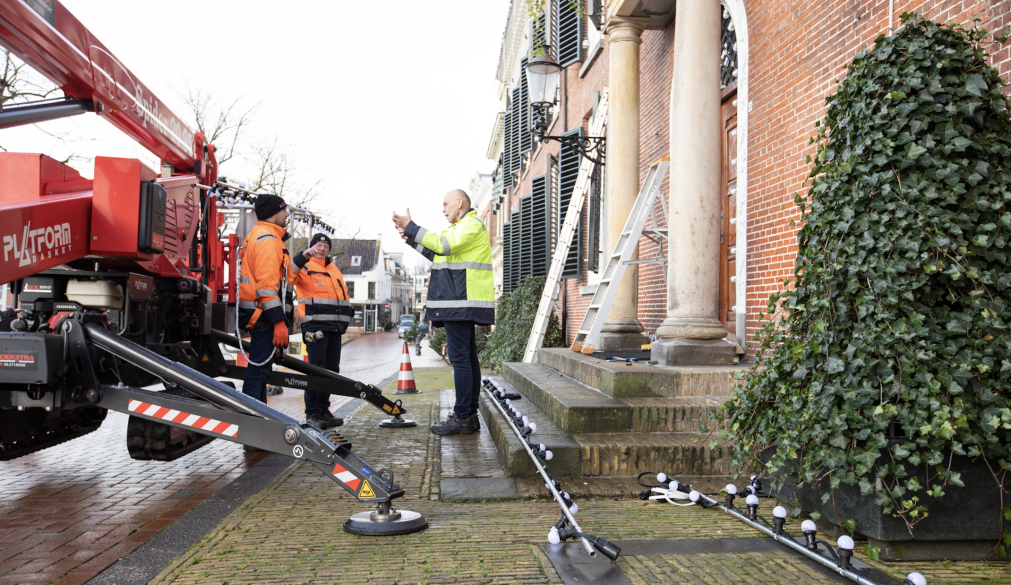 Historische hart van Dokkum in het licht