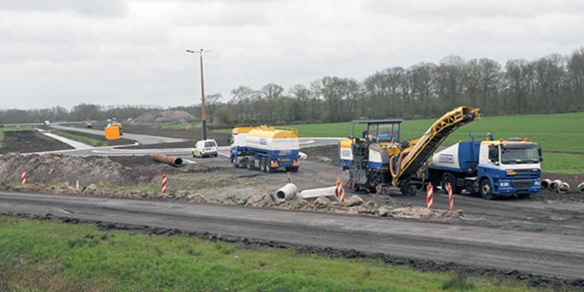 Dokkum deze week aangesloten op rotonde Centrale As