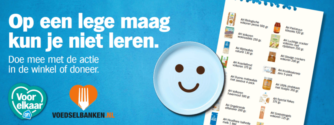 “Op een lege maag kun je niet leren” Albert Heijn Dokkum en voedselbanken Dokkum en Kollum komen in actie