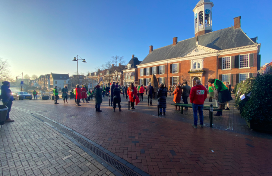 Lopend vuur in Dokkum