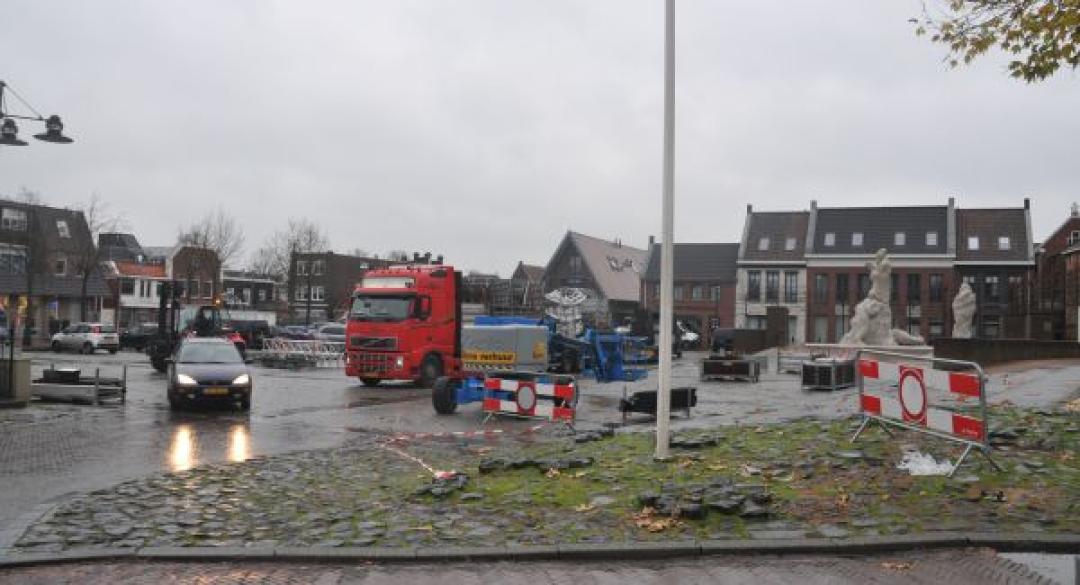 Werkzaamheden herinrichting Markt Dokkum gestart