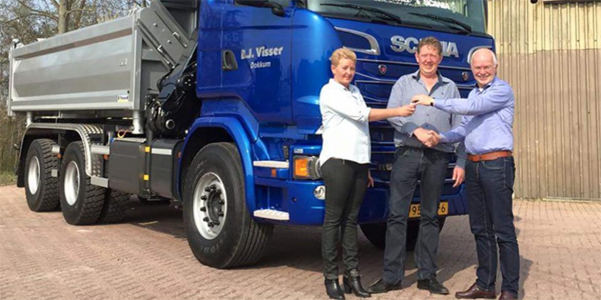 Unieke nieuwe Scania voor BJ Visser uit Dokkum