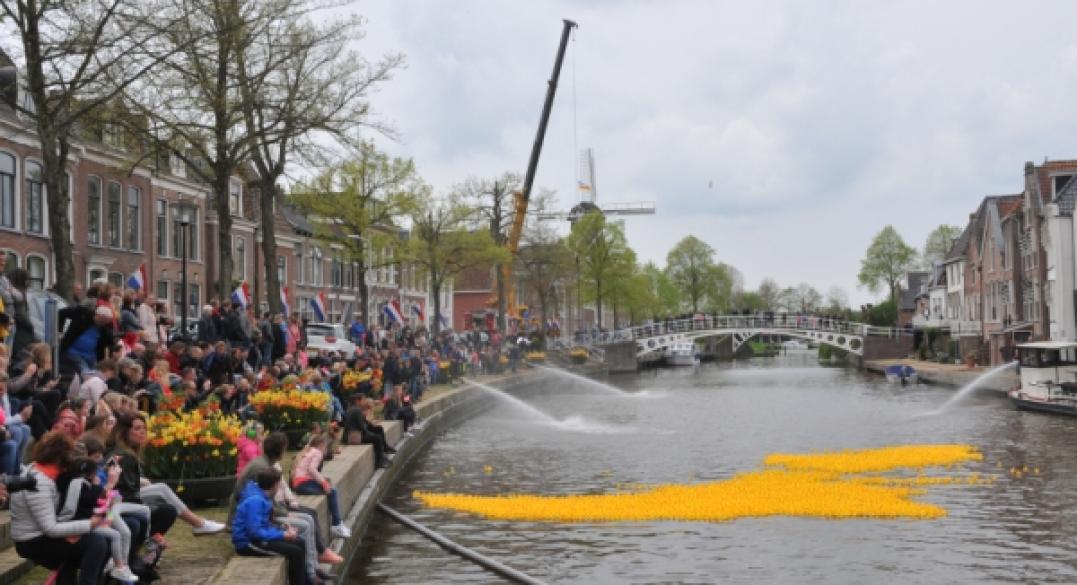 Koningsdag 2018 in Dokkum gezellig druk