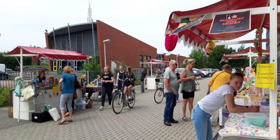 Zomerfair georganiseerd door Friese Poort-leerlingen