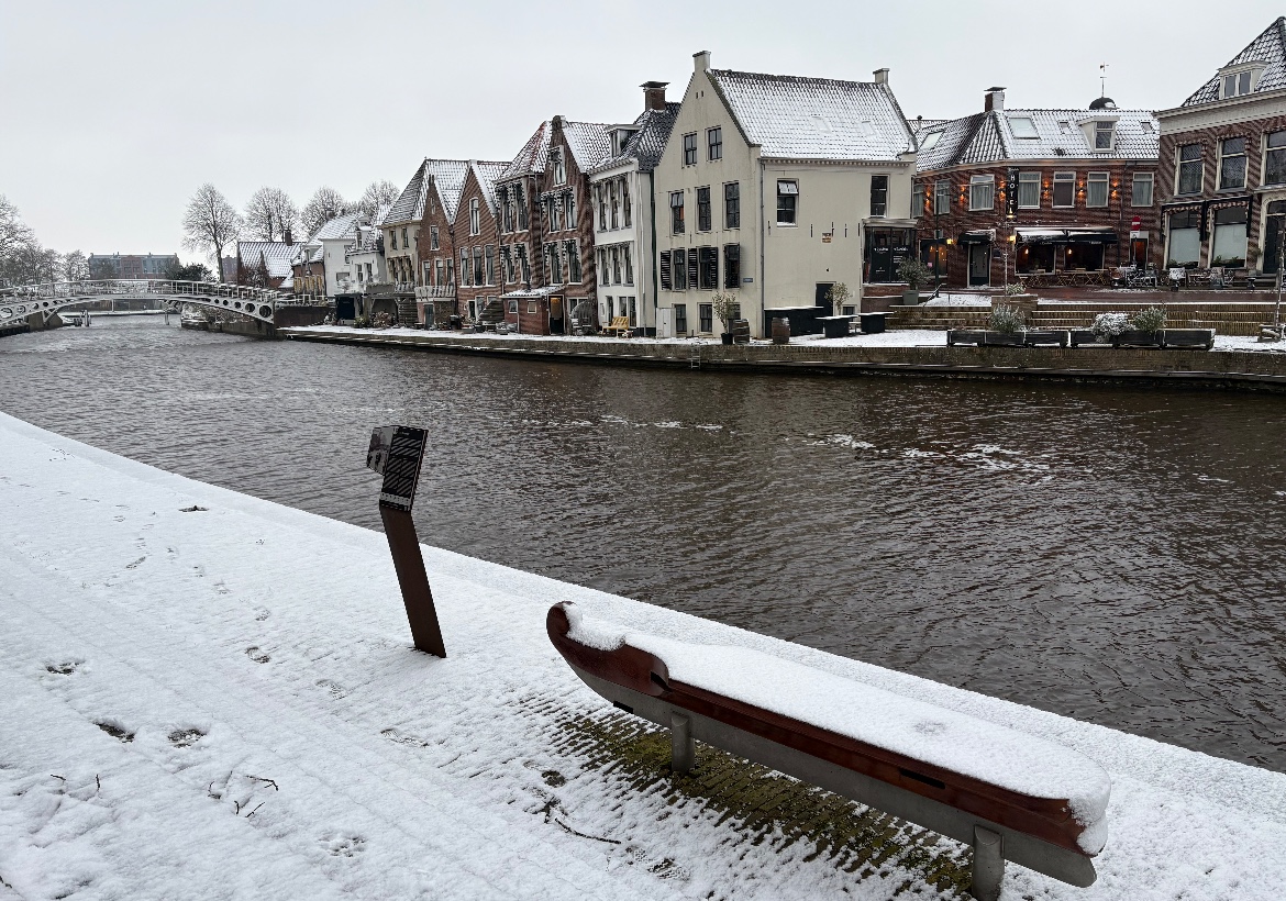 Wondere witte wereld in Dokkum