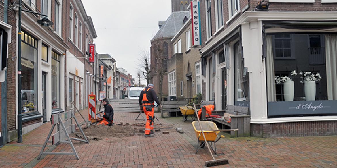 Vervangen lijngoten gestart in Hoogstraat