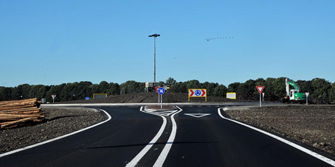 Rotonde Centrale As bij Dokkum Noord al open