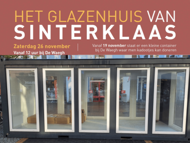 Glazen Huis Actie van Sinterklaas bij De Waegh